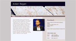 Desktop Screenshot of aidanregan.com